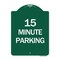 Signmission 2 Hour Parking-Parking for Customers Only, Green & White Aluminum Sign, 18" x 24", GW-1824-24498 A-DES-GW-1824-24498 - alternate 1